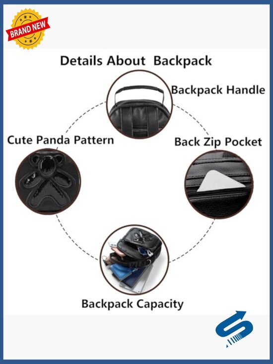 Mini Backpack Purse for Women PU Leather Convertible Travel Shoulder Bag Handbag